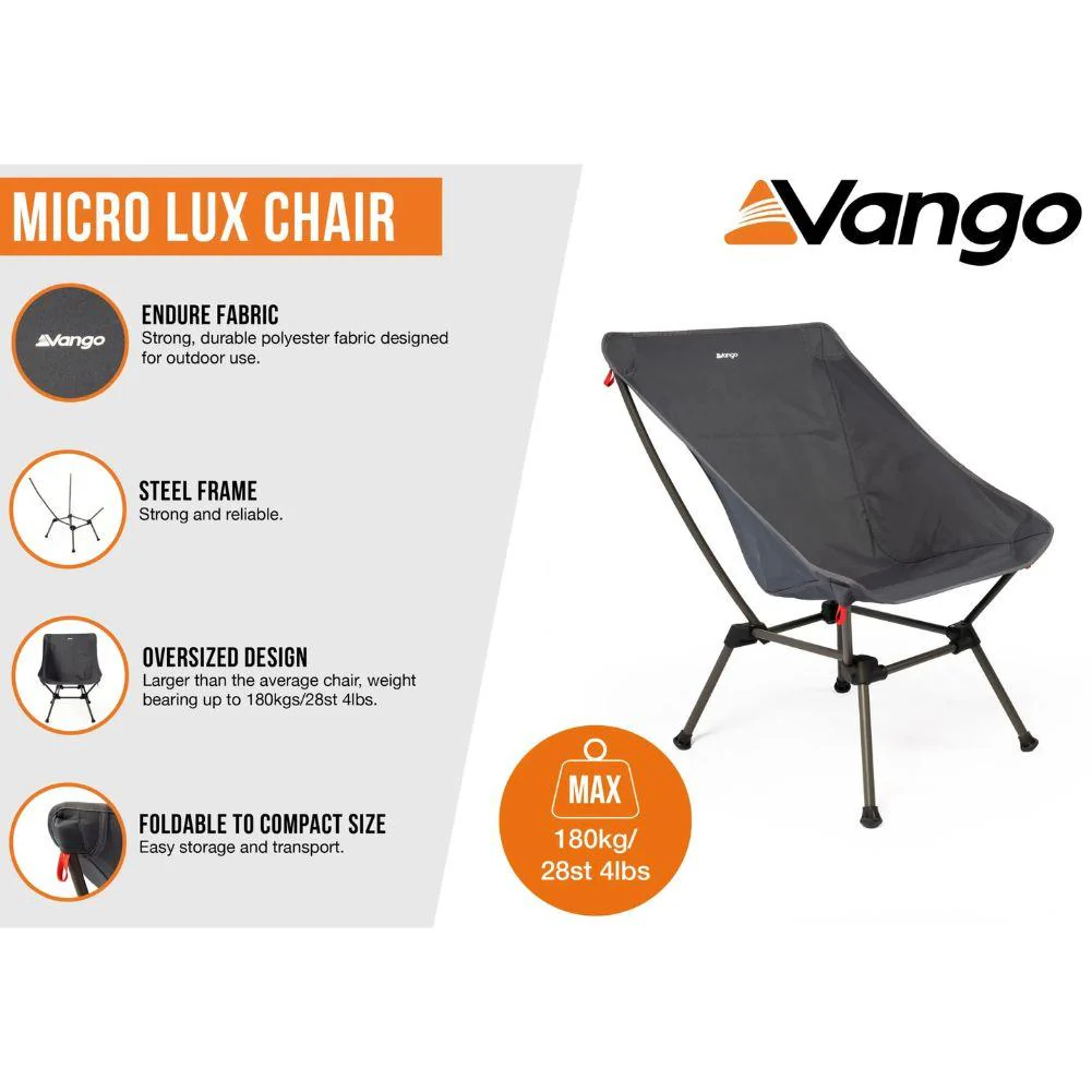 Vango Steel Micro Lux Chair (Excalibur) - Image 7