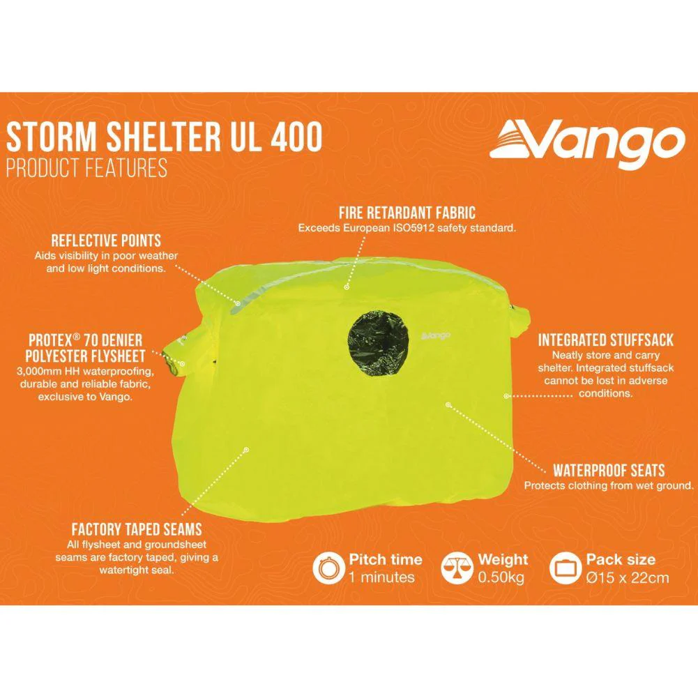 Vango Storm Shelter UL 400 - 4 man Shelter (Viper Green) - Image 2