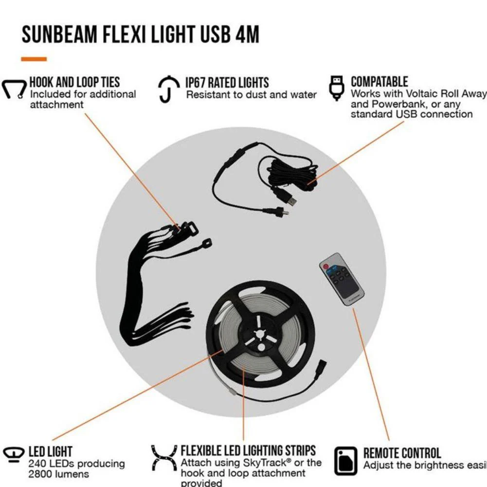 Vango Sunbeam Flexi Light USB (4 Metres) - Image 2