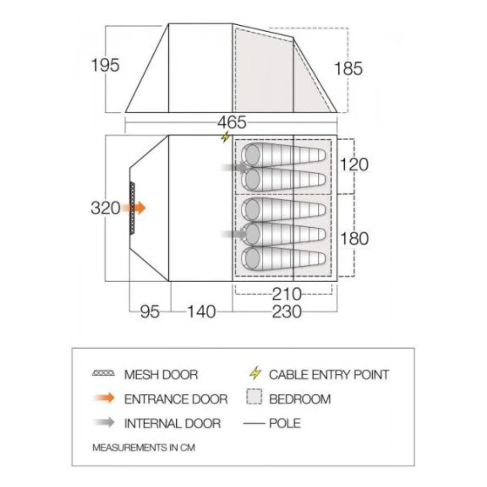 Vango Winslow 11 500 Footprint - GP103 - Image 2