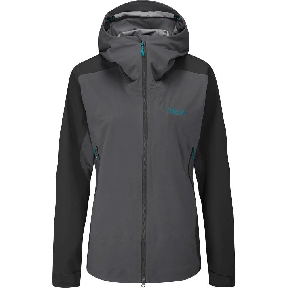 Rab Women's Kinetic Alpine 2.0 Waterproof Jacket (Beluga)