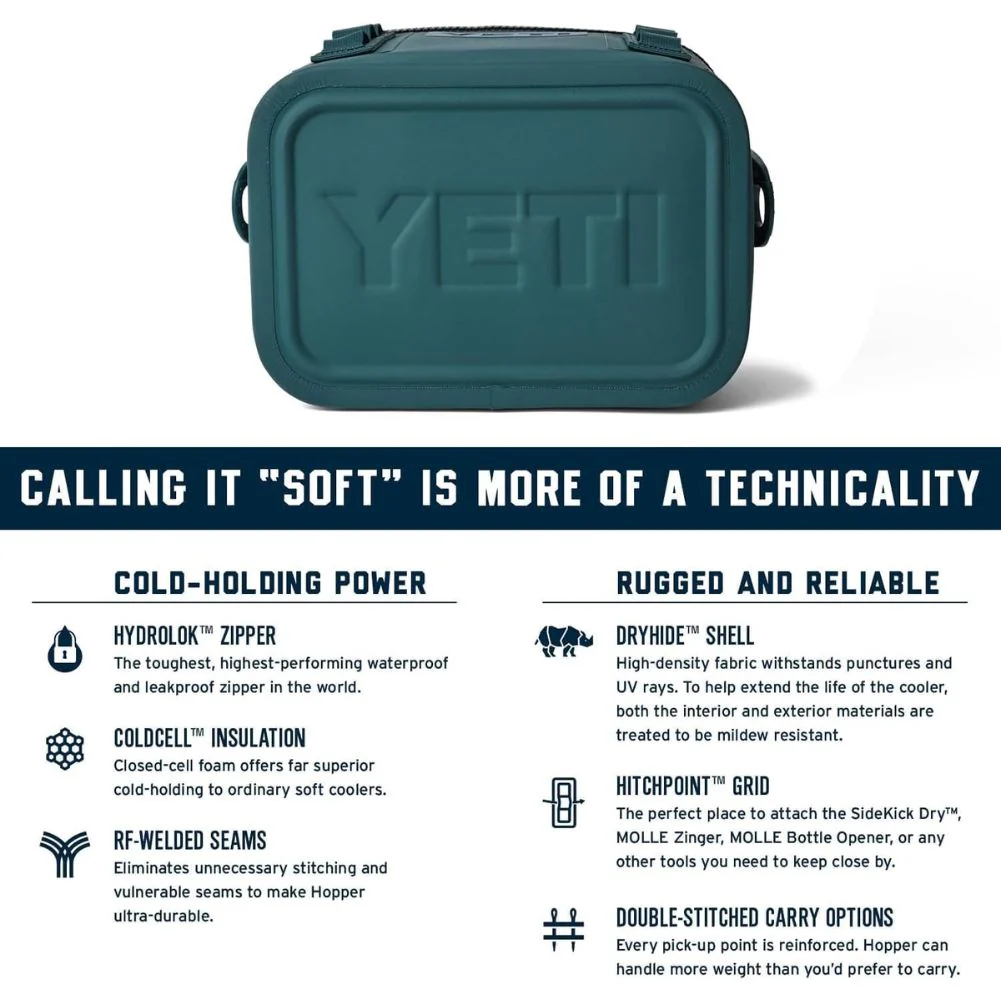 Yeti Hopper Flip 12 Soft Cooler (Charcoal) - Image 7