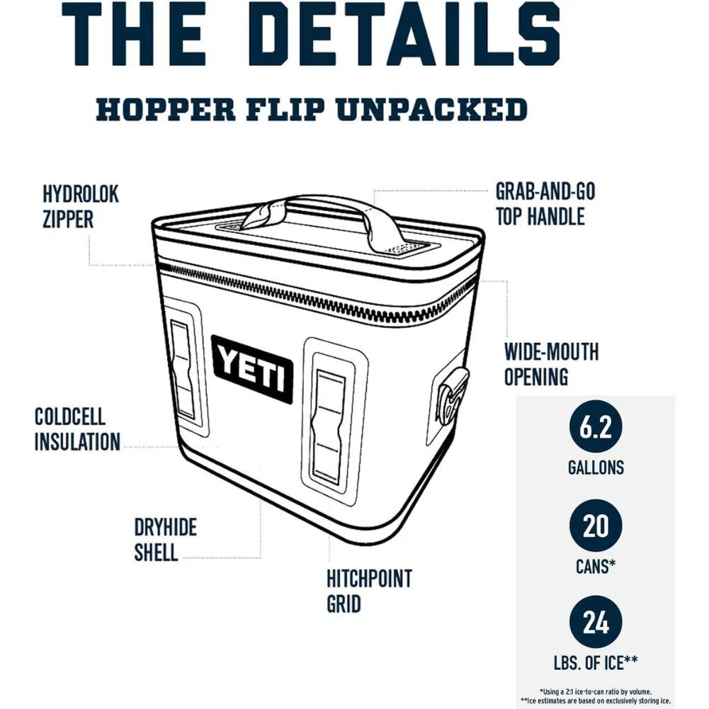 Yeti Hopper Flip 18 Cool Bag (King Crab) - Image 6
