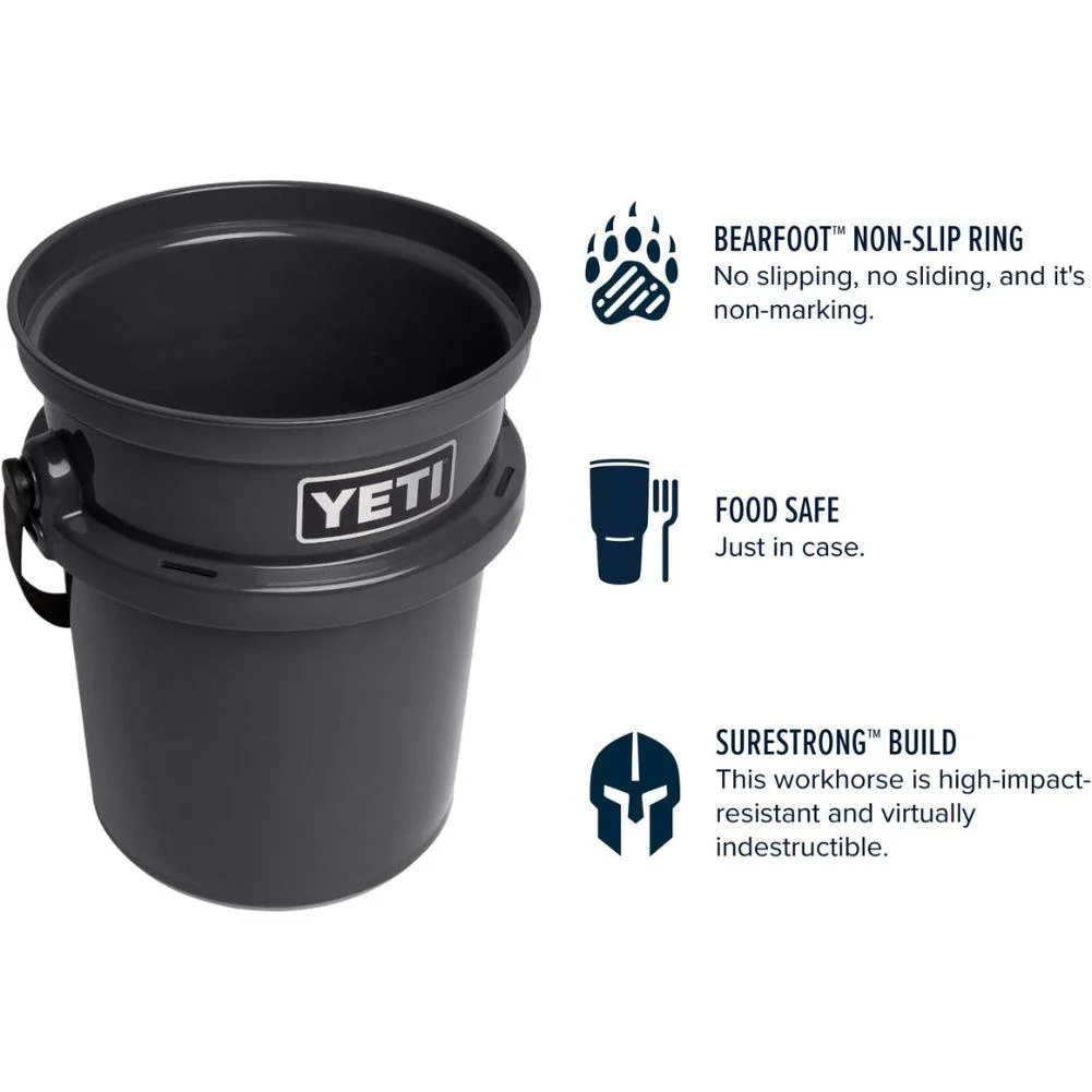 Yeti Loadout 5 Gallon Bucket (Charcoal) - Image 7