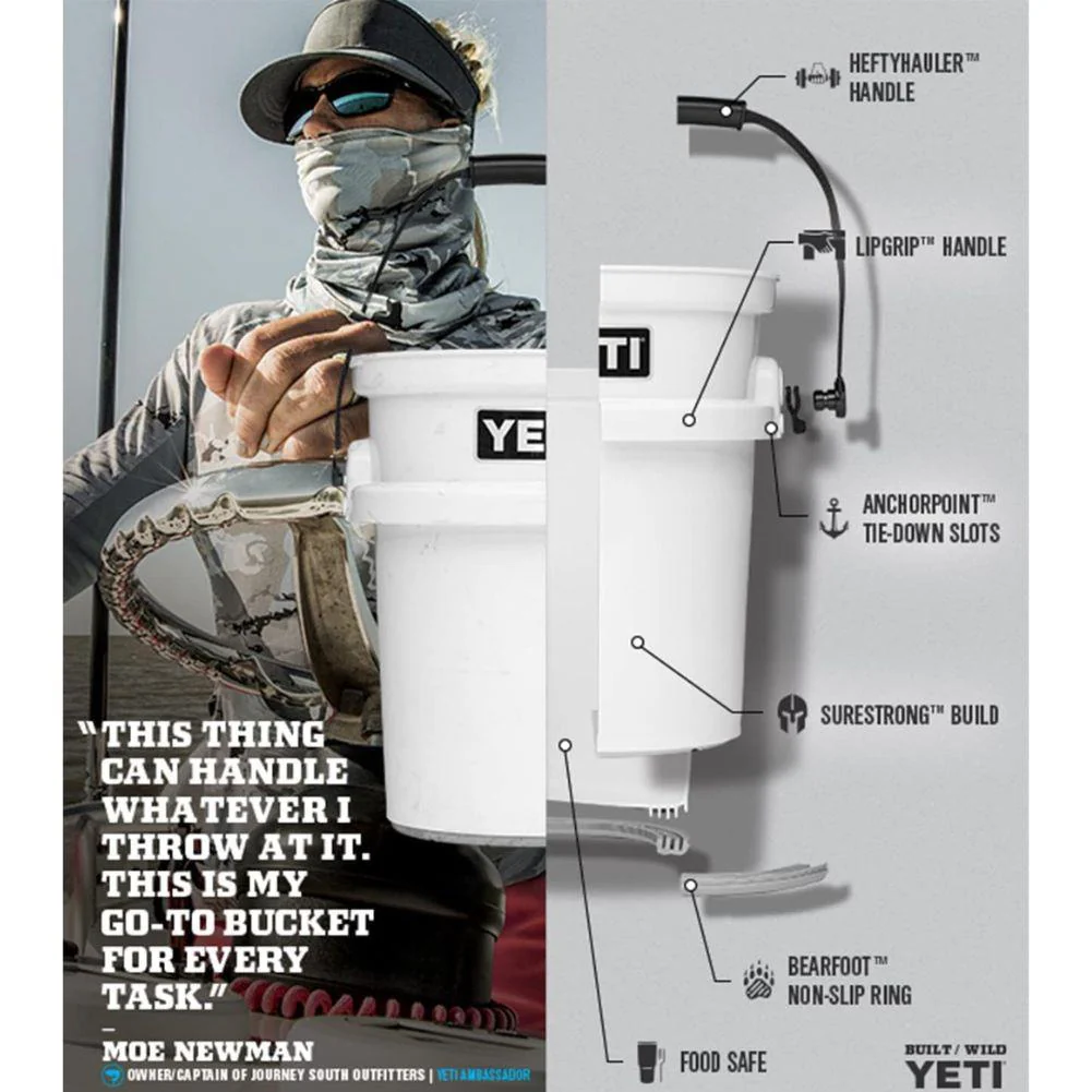 Yeti Loadout 5 Gallon Bucket (Seafoam) - Image 11