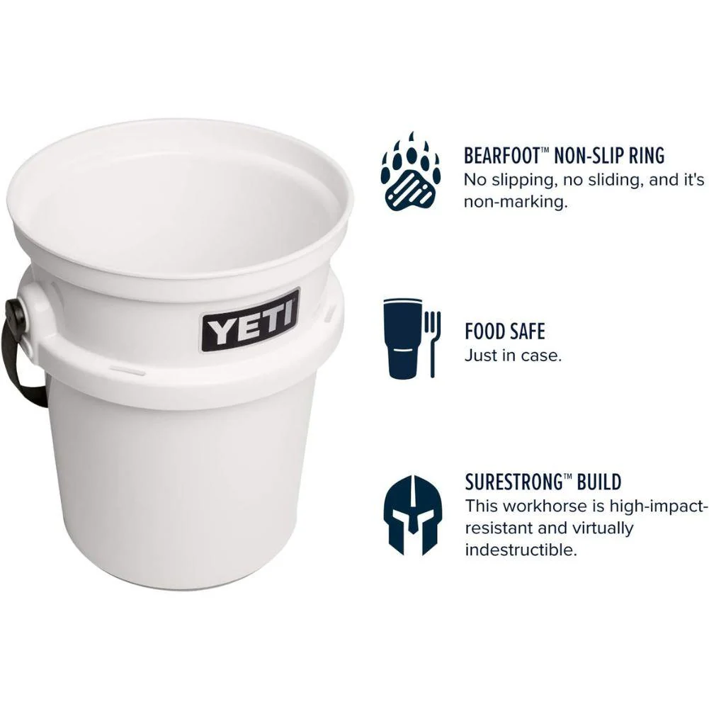 Yeti Loadout 5 Gallon Bucket (White) - Image 8
