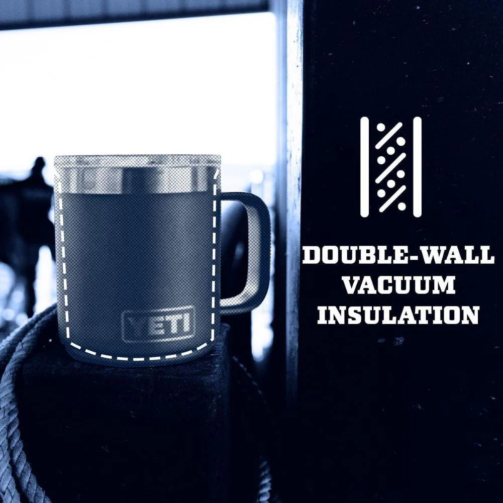Yeti Rambler 10 oz (296 ml) Stackable Mug (Rescue Red) - Image 5