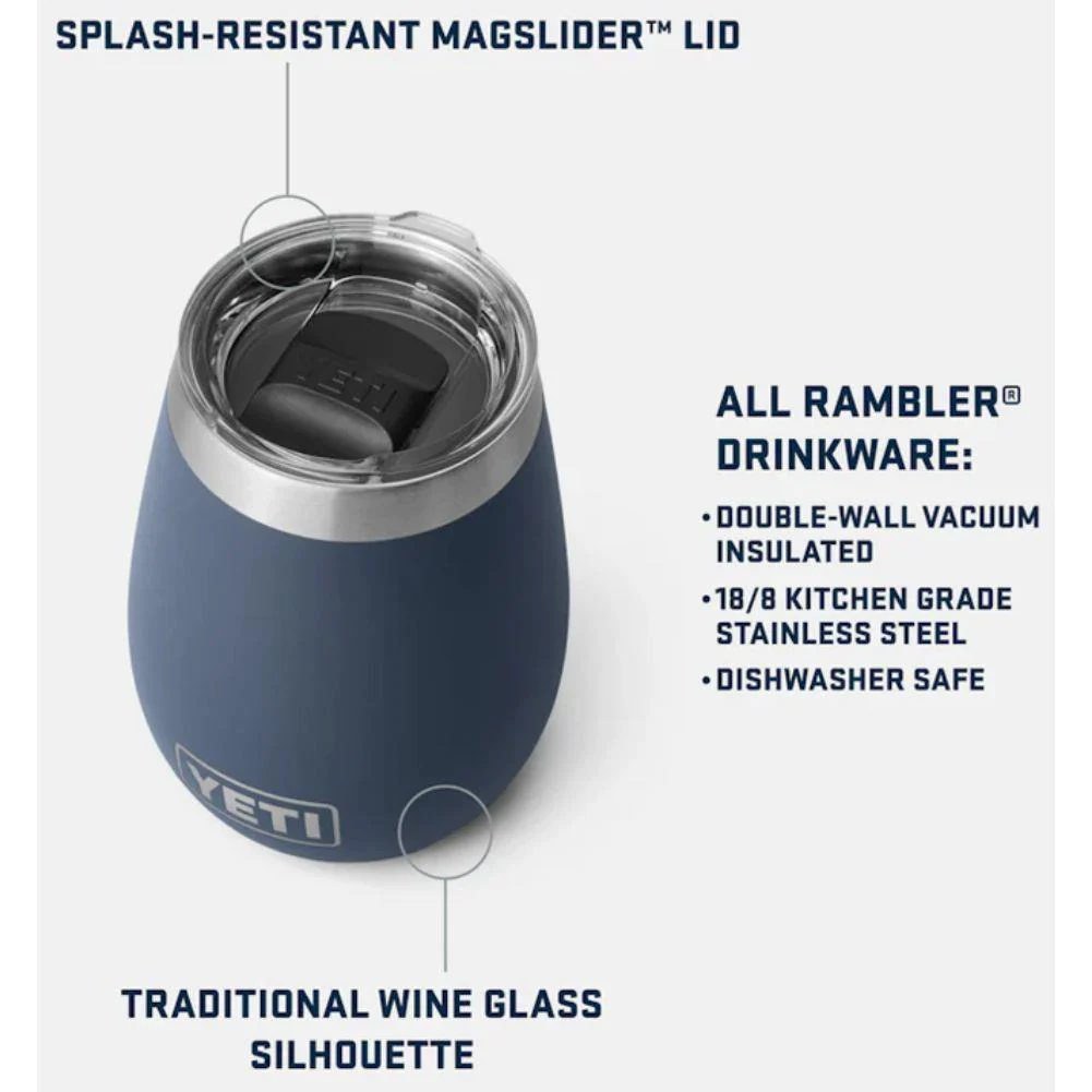 Yeti Rambler 10 oz (296 ml) Wine Tumbler (Charcoal) - Image 4