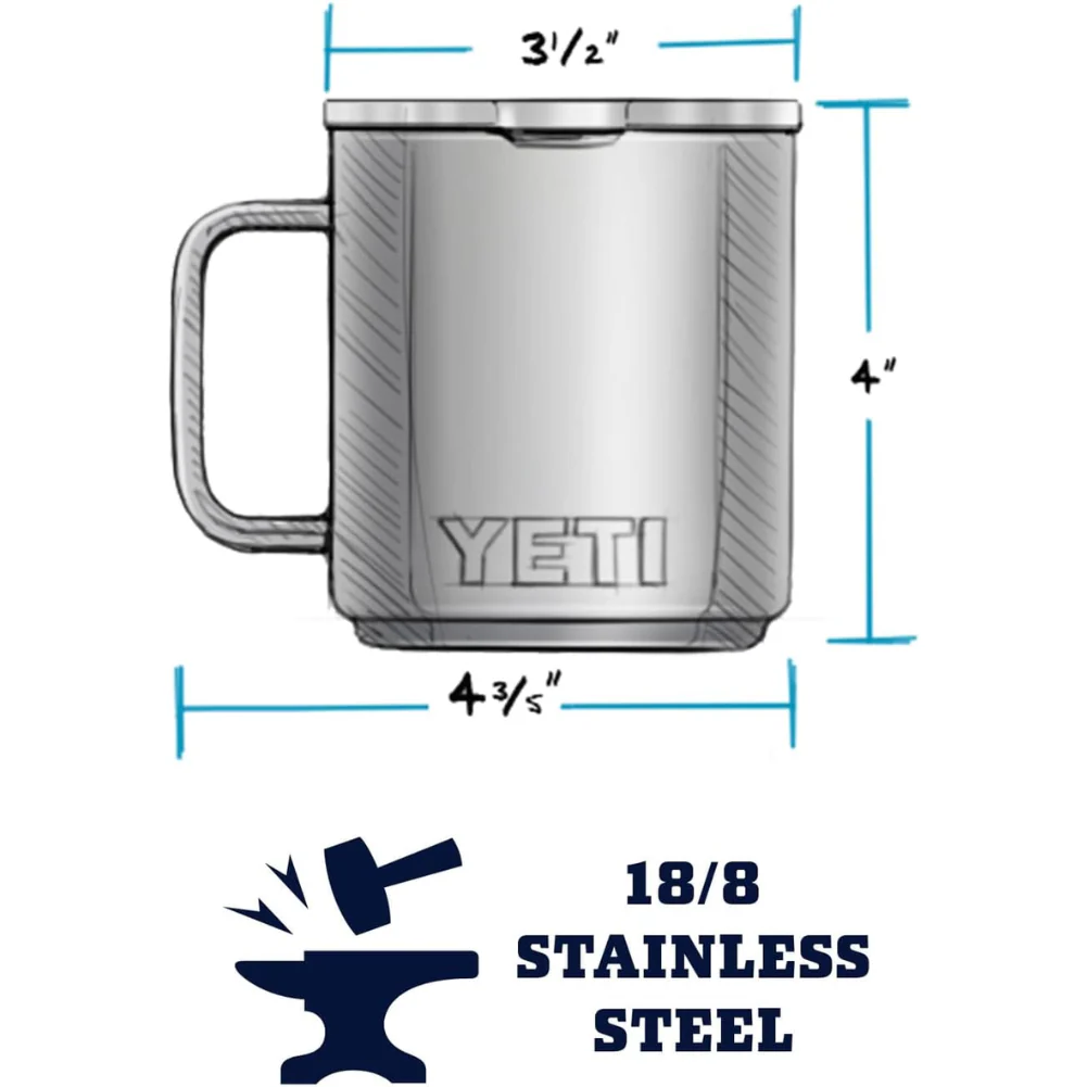 Yeti Rambler 10 OZ  Mug (Navy) - Image 10
