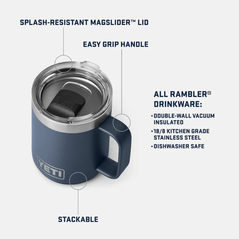 Yeti Rambler 10 OZ  Mug (Navy) - Image 7
