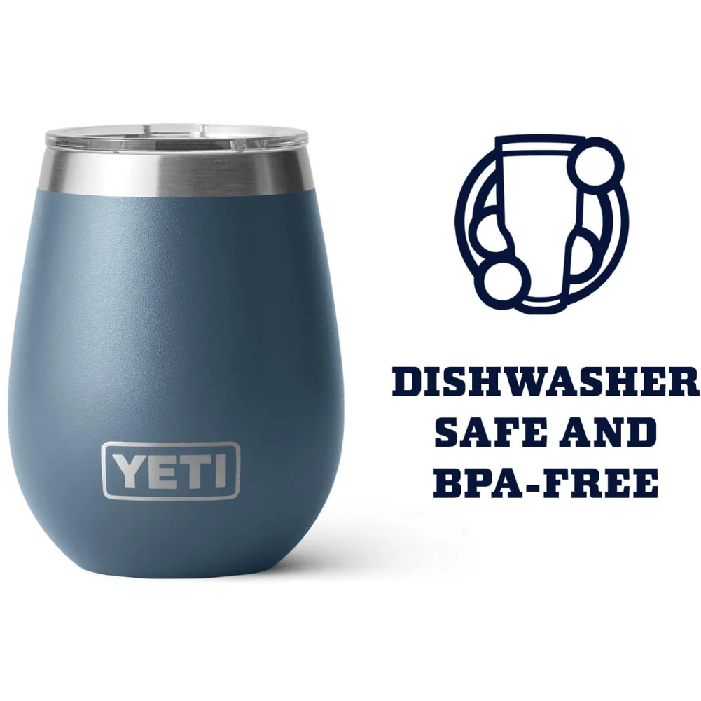Yeti Rambler 10 OZ  Wine Tumbler (Navy) - Image 4