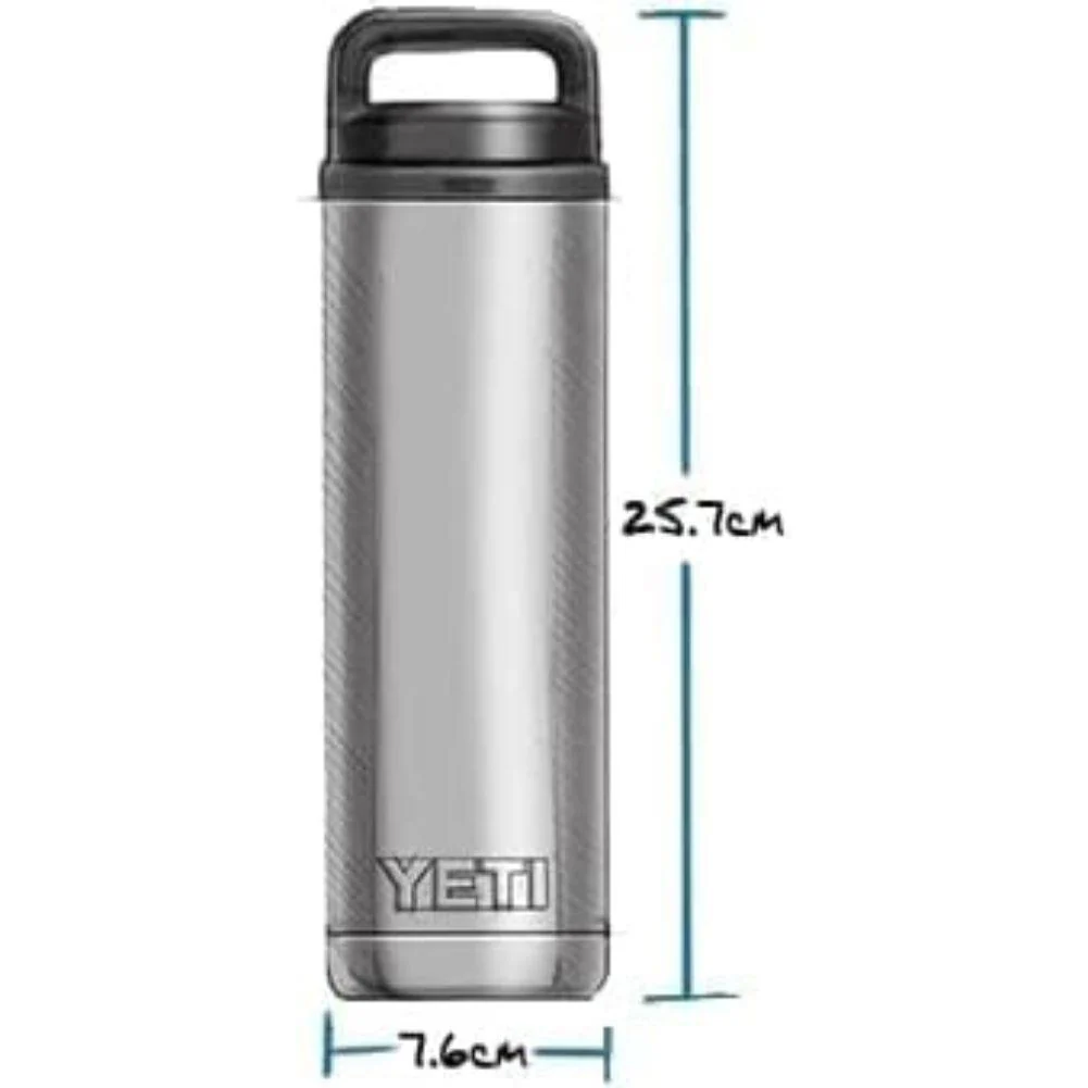 Yeti Rambler 18 OZ (532 ml) Bottle With Chug Cap (Black) - Image 11