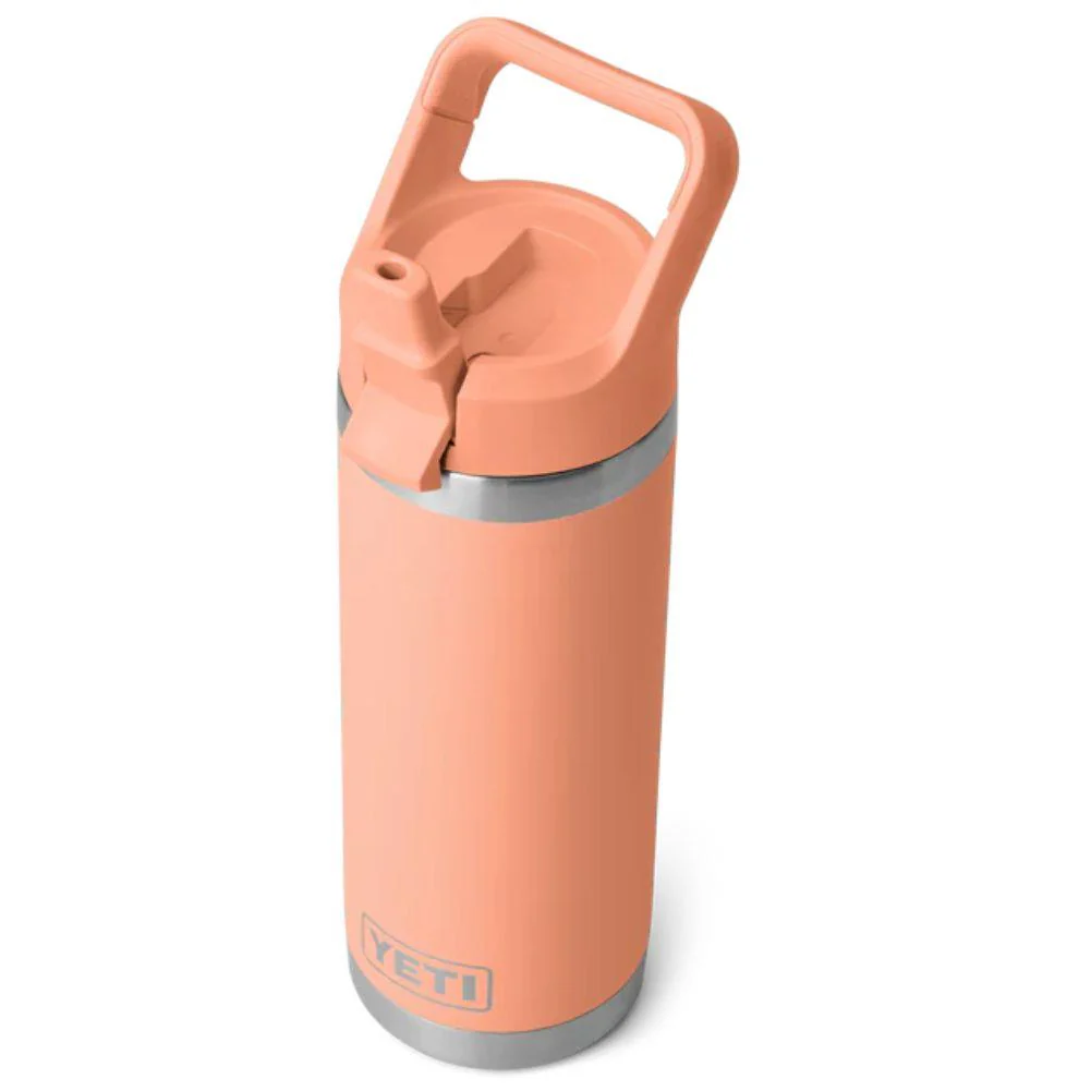 Yeti Rambler 18 Oz Bottle With Straw Cap (Lowcountry Peach) - Image 5