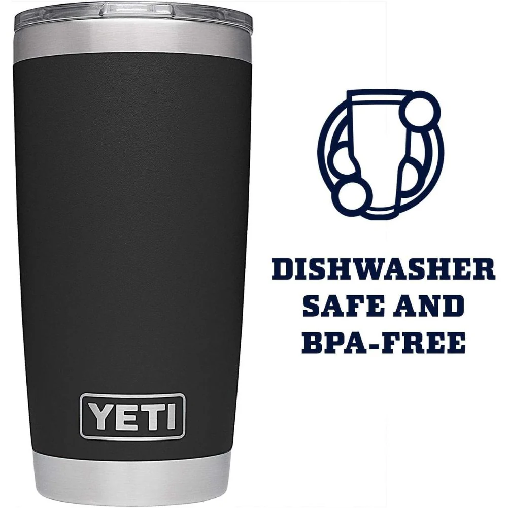 Yeti Rambler 20 OZ Tumbler (Black) - Image 4