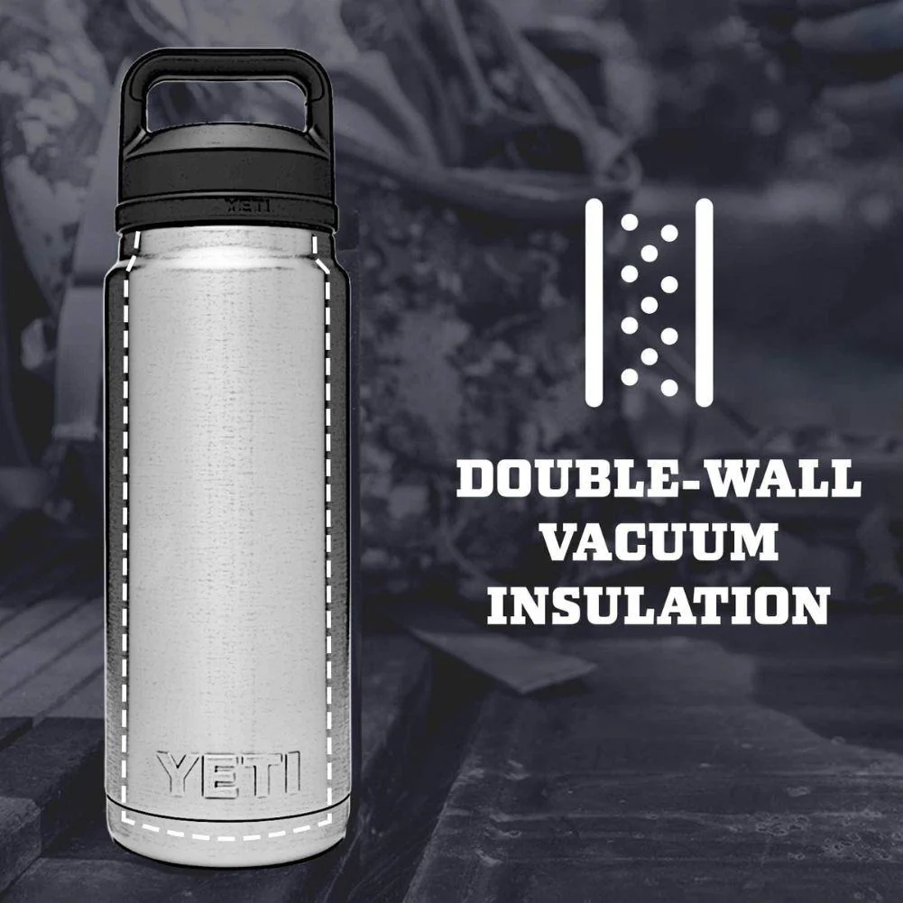 Yeti Rambler 26 OZ (769 ml) Bottle With Chug Cap (Big Sky Blue) - Image 6