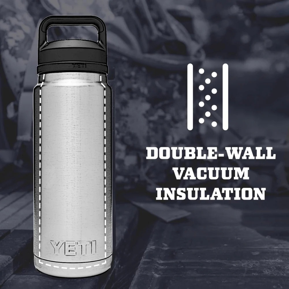 Yeti Rambler 26 OZ Bottle With Chug Cap (Navy) - Image 11