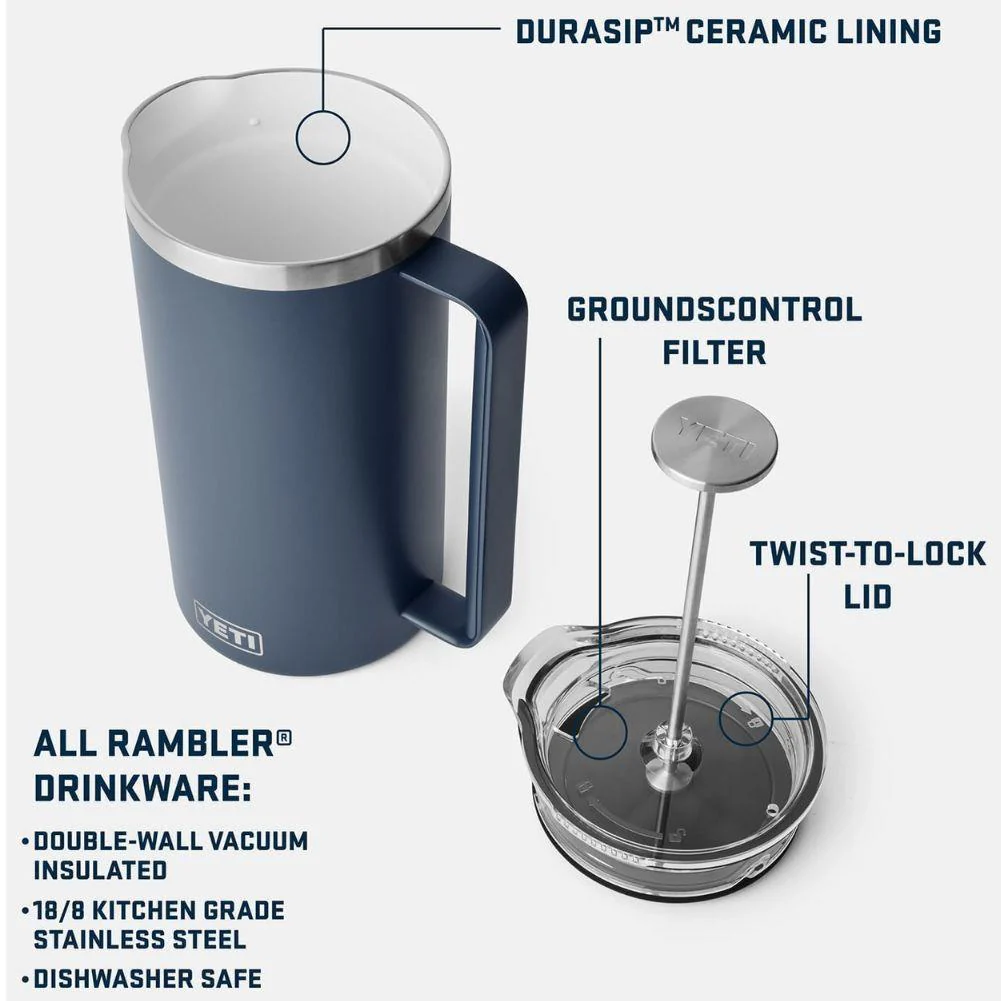 Yeti Rambler 34 oz French Press (Tropical Pink) - Image 10