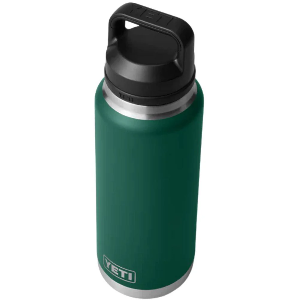 Yeti Rambler 36 oz (1065 ml) Bottle With Chug Cap (Black Forest Green) - Image 2