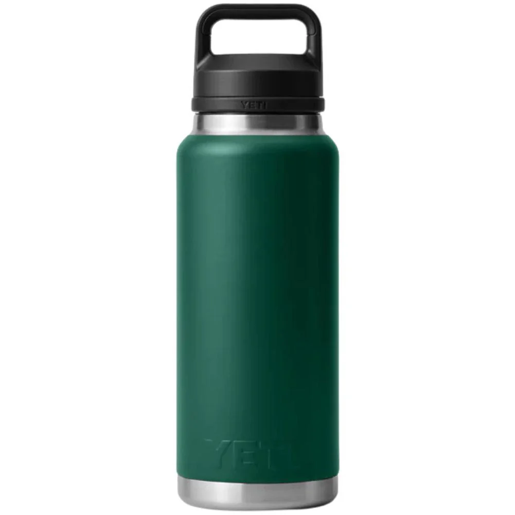 Yeti Rambler 36 oz (1065 ml) Bottle With Chug Cap (Black Forest Green) - Image 3