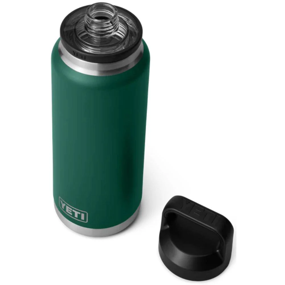 Yeti Rambler 36 oz (1065 ml) Bottle With Chug Cap (Black Forest Green) - Image 4