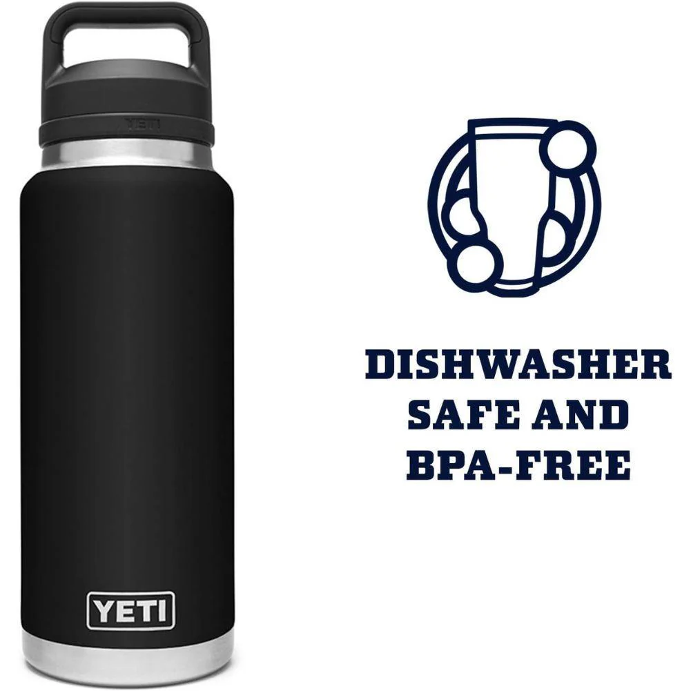 Yeti Rambler 36 oz (1065 ml) Bottle With Chug Cap (Black Forest Green) - Image 9