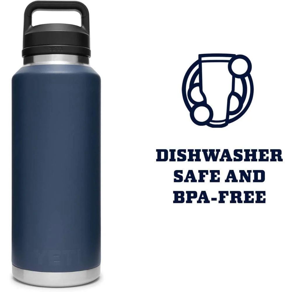 Yeti Rambler 46 OZ Bottle With Chug Cap (Navy) - Image 5