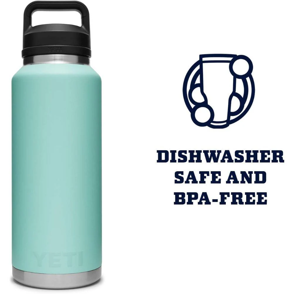 Yeti Rambler 46 OZ Bottle With Chug Cap (Seafoam) - Image 5