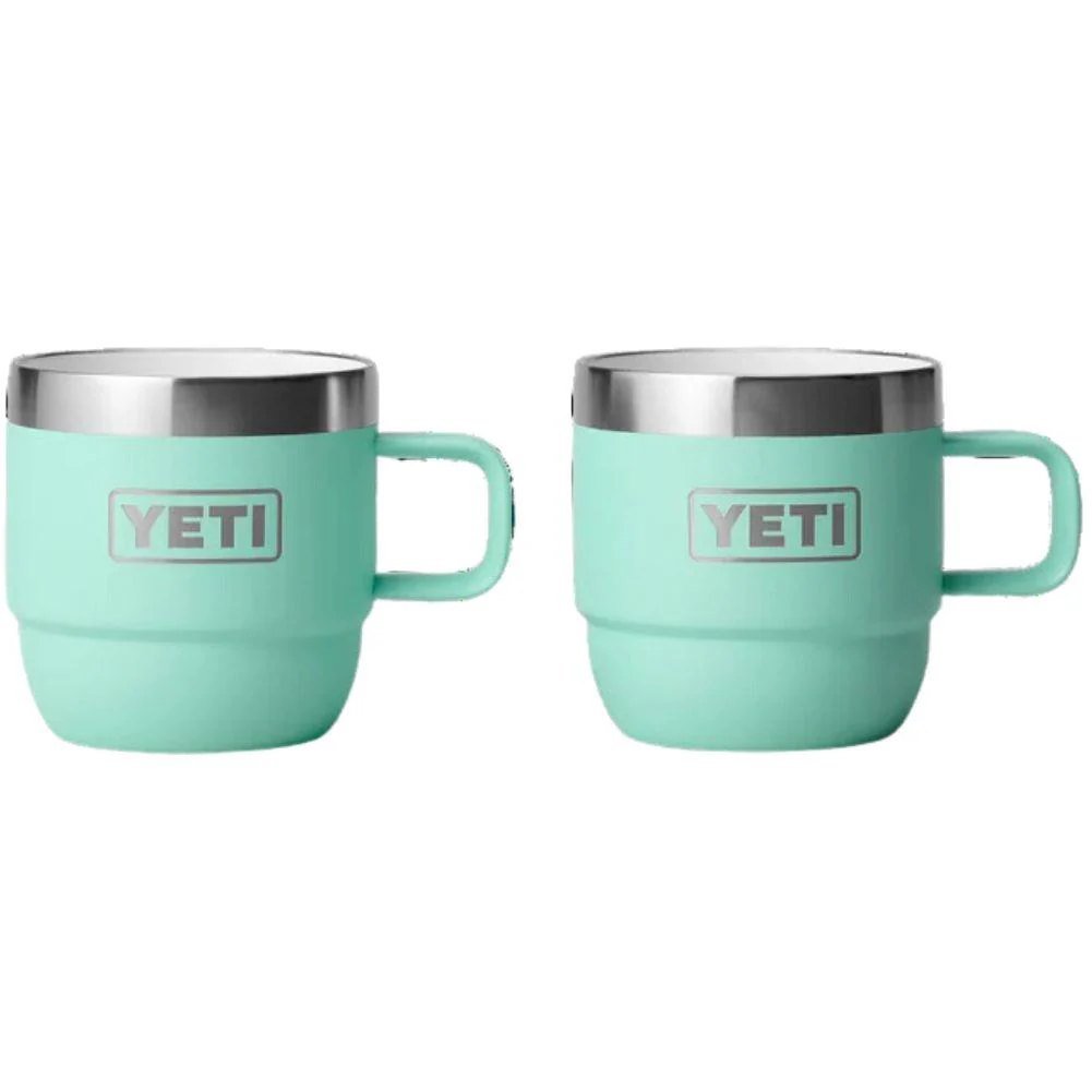 YETI Rambler 6 OZ Stackable Mug 2 Pack (Seafoam)