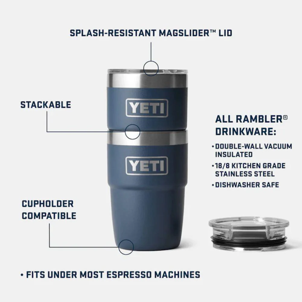YETI Rambler 8 Oz Stackable Cup (Seafoam) - Image 6