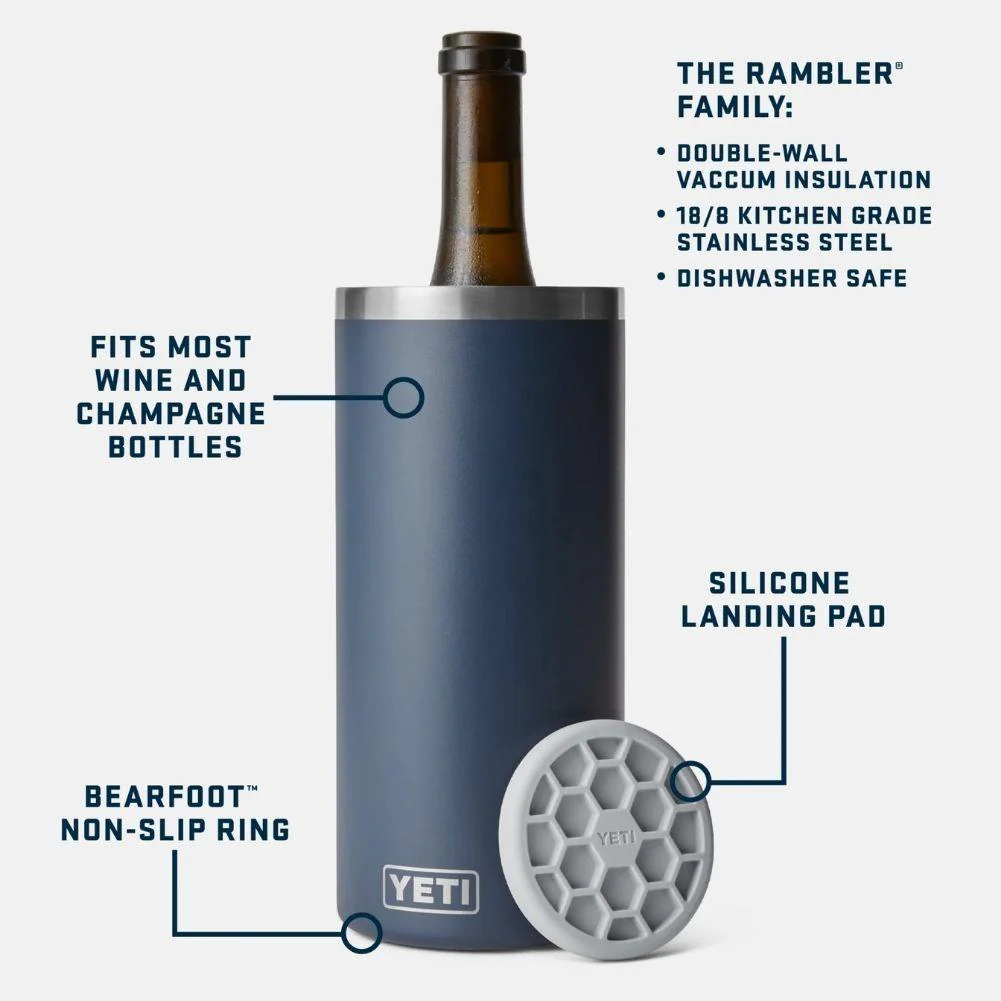 Yeti Rambler Wine Chiller (Navy) - Image 8