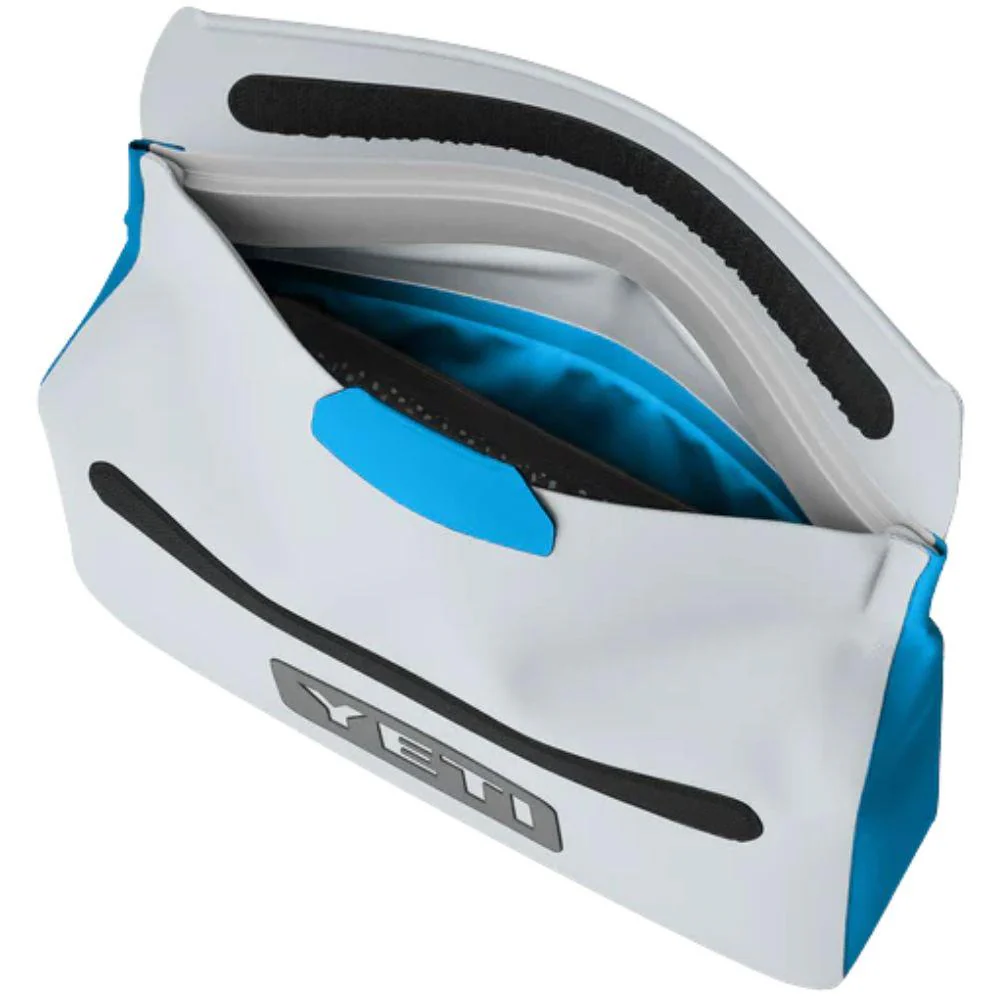Yeti Sidekick Dry 3L Waterproof Gear Case (Fog Grey/Blue) - Image 4